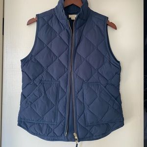 Jcrew Quilted Vest - Navy